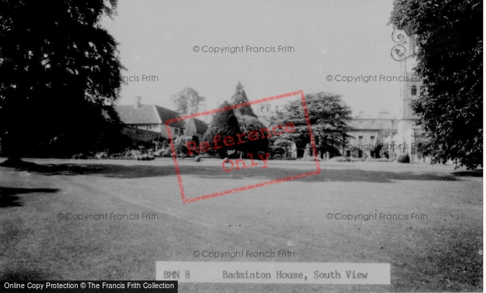 Photo of Badminton, House, South View c.1960