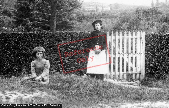 Photo of Bagshot, Girls On High Curly Hill 1903