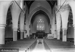 St Anne's Church Interior 1901, Bagshot