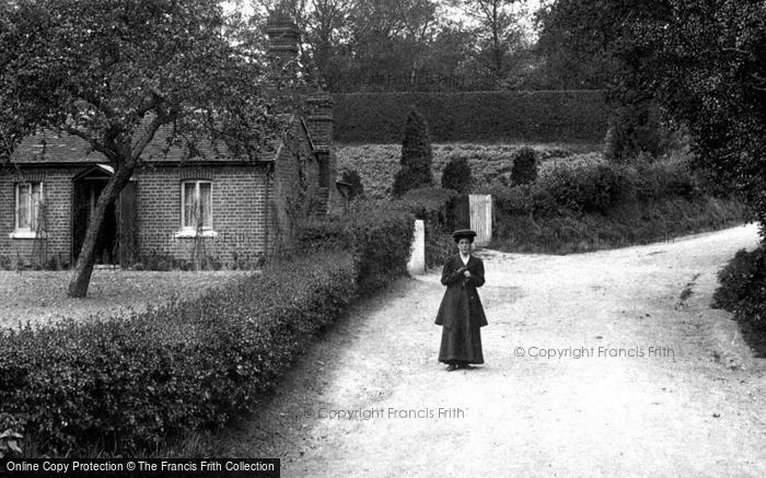 Photo of Bagshot, Woman Taking A Walk 1909