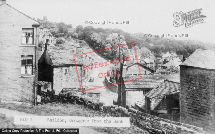 Photo of Baildon, Browgate From The Bank c.1955