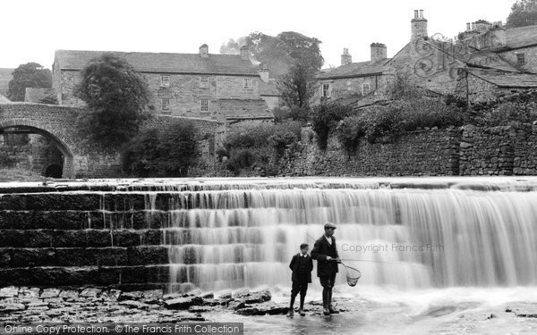 Photo of Bainbridge, Fishing By The Falls 1909