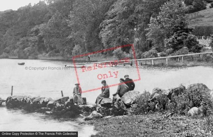 Photo of Bala, People Sitting Near Boating Station 1931