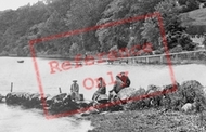 People Sitting Near Boating Station 1931, Bala