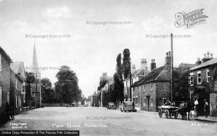 Photo of Balderton, Main Street c.1942