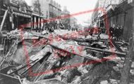 Damaged Tram Tracks At The Underground Station 1940, Balham