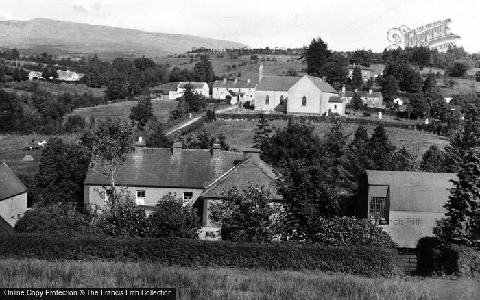 Photo of Ballinaglera, Church And Village c.1950