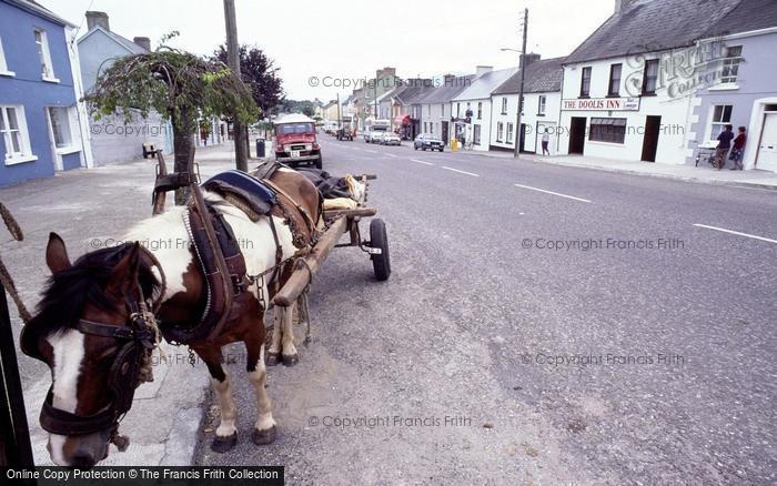 Photo of Ballyporeen, Horse And Cart In The Main Street c.1990
