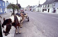 Horse And Cart In The Main Street c.1990, Ballyporeen