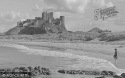 Castle From The Beach 1954, Bamburgh