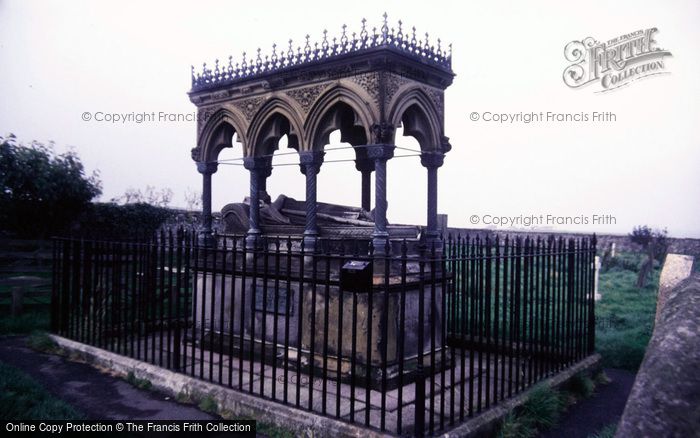 Photo of Bamburgh, Grace Darling Monument, St Aiden's Church 1986