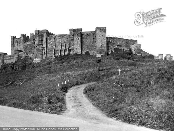 Photo of Bamburgh, The Castle From The Slopes c.1935