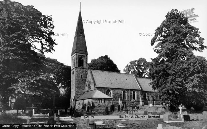 Photo of Bamford, Church Of St John The Baptist c.1960