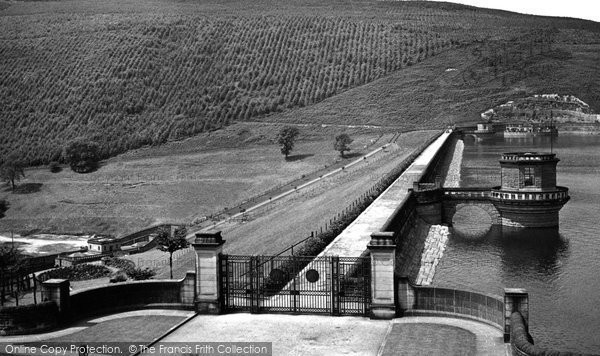 Photo of Bamford, Dam And Win Hill c.1955