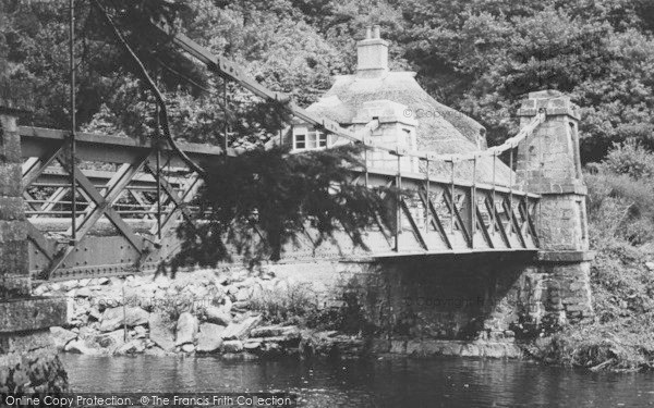 Photo of Bampton, Chain Bridge, Exe Valley c.1955