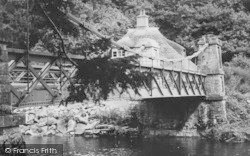 Chain Bridge, Exe Valley c.1955, Bampton
