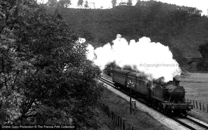 Photo of Bampton, Steam Train c.1955