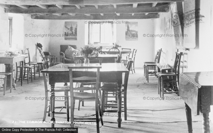 Photo of Bampton, Youth Hostel, Common Room c.1965