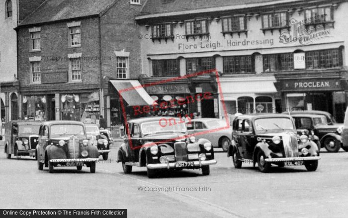Photo of Banbury, Cars In Market Place c.1955