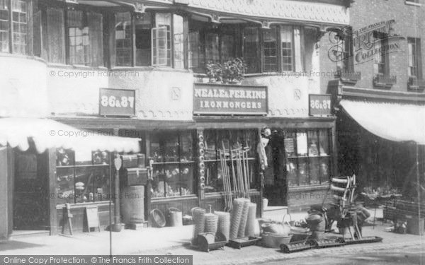 Photo of Banbury, Neale & Perkins Ironmongers, High Street c.1880