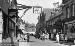 Parson's Street, Ye Olde Reindeer And Original Cake Shop c.1955, Banbury