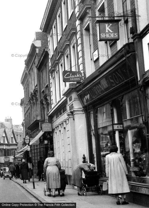 Photo of Banbury, Shopping On High Street c.1955
