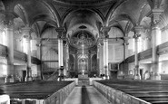 Banbury, St Mary's Church, interior 1921