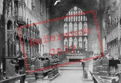 Cathedral, Choir East 1896, Bangor