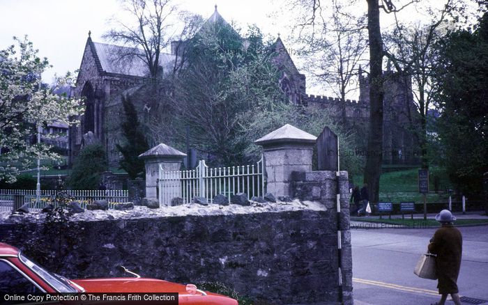 Photo of Bangor, Cathedral From Gwynedd Road Car Park c.1980