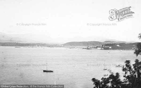 Photo of Bangor, Garth From Ferry 1890