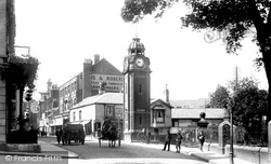 High Street And Clock 1908, Bangor