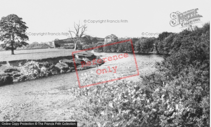 Photo of Bangor Is Y Coed, Old Iron Bridge c.1955