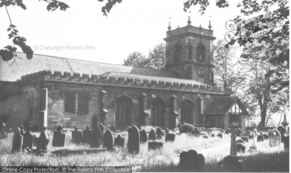 Photo of Bangor Is Y Coed, The Church  c.1955