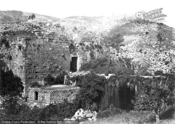 Photo of Banias, The Ancient Caesarea Philippi 1857