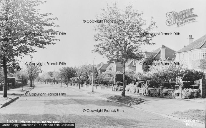 Photo of Banstead, Higher Drive c.1960