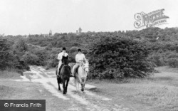 Horse-Riding On The Downs c.1960, Banstead