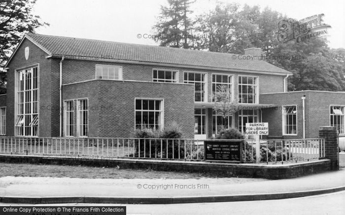 Photo of Banstead, The Library c.1965