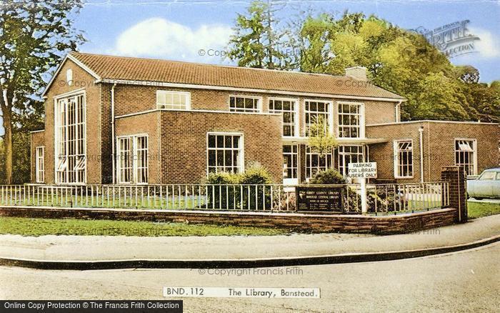 Photo of Banstead, The Library c.1965