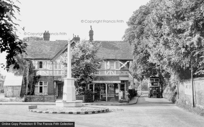 Photo of Banstead, War Memorial c1955