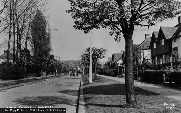 Photo of Banstead, Warren Road c.1960