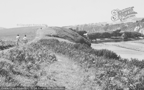 Photo of Bantham, Path To The Beach c.1955
