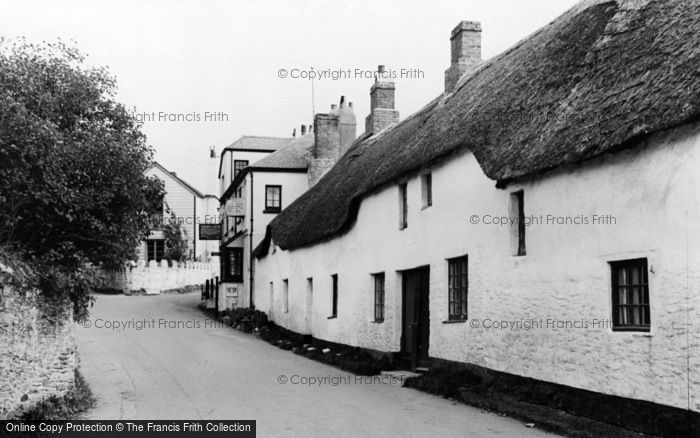 Photo of Bantham, The Thatched Cottages c.1960