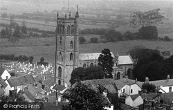 Church Of St Andrew And Village c.1955, Banwell