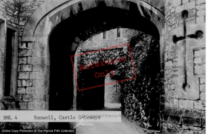 Photo of Banwell, The Castle Gateways c.1950