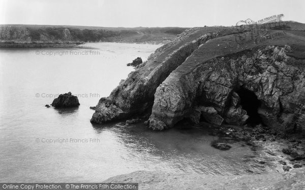 Photo of Barafundle Bay, And Rocks c.1960