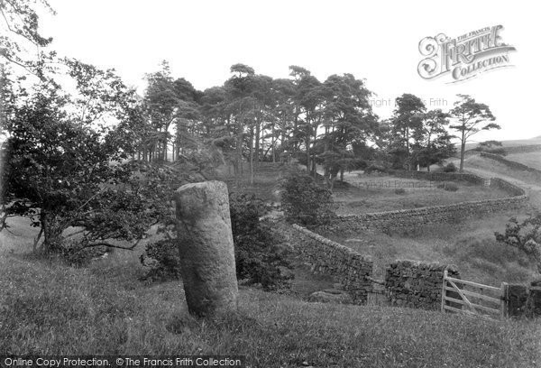Photo of Bardon Mill, The Roman Milestone Near Vindolanda 1924