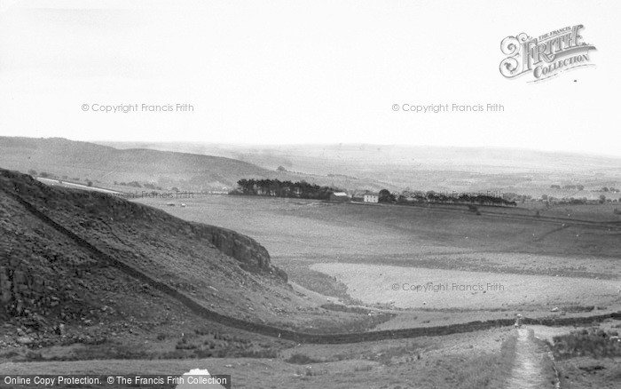 Photo of Bardon Mill, View From Winshield Crag Roman Wall c.1955