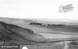 View From Winshield Crag Roman Wall c.1955, Bardon Mill