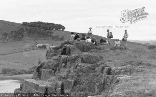 Photo of Bardon Mill, Visitors At Crag Lough On The Roman Wall c.1960