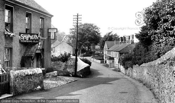 Photo of Bardsea, Village and The Ship Inn 1953